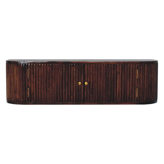 Chunky Chestnut Wall Mounted Console Chest of Drawers | Wall-Mounted