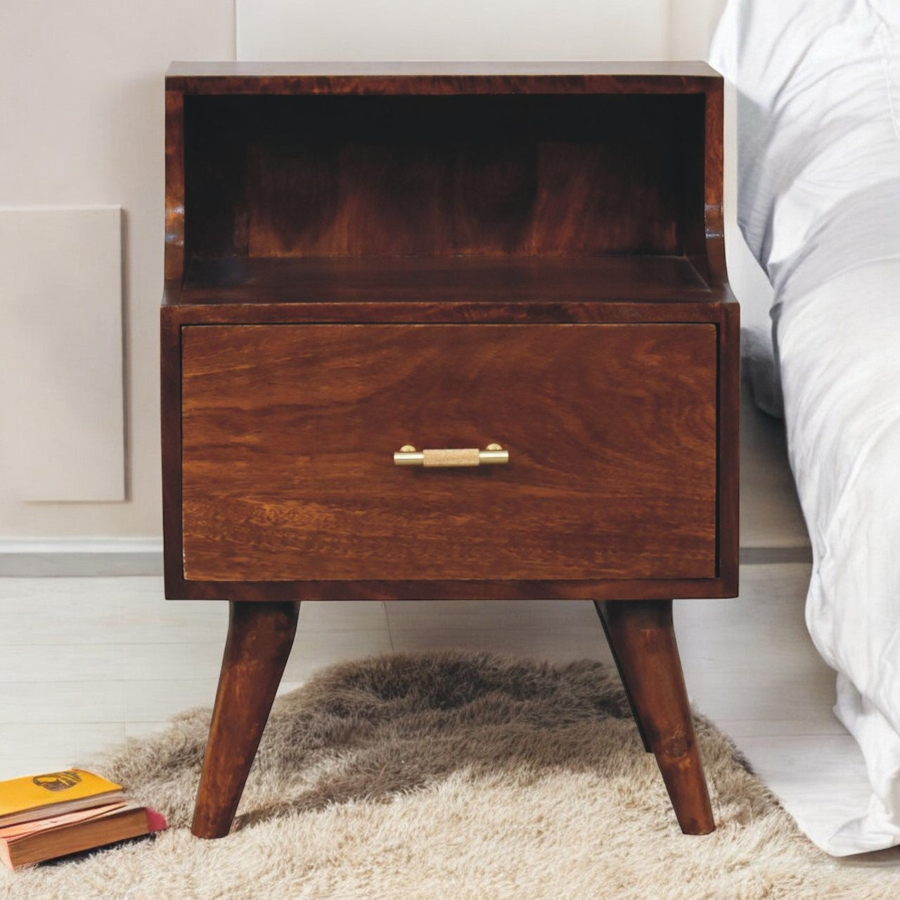 T-bar Raised Back Bedside