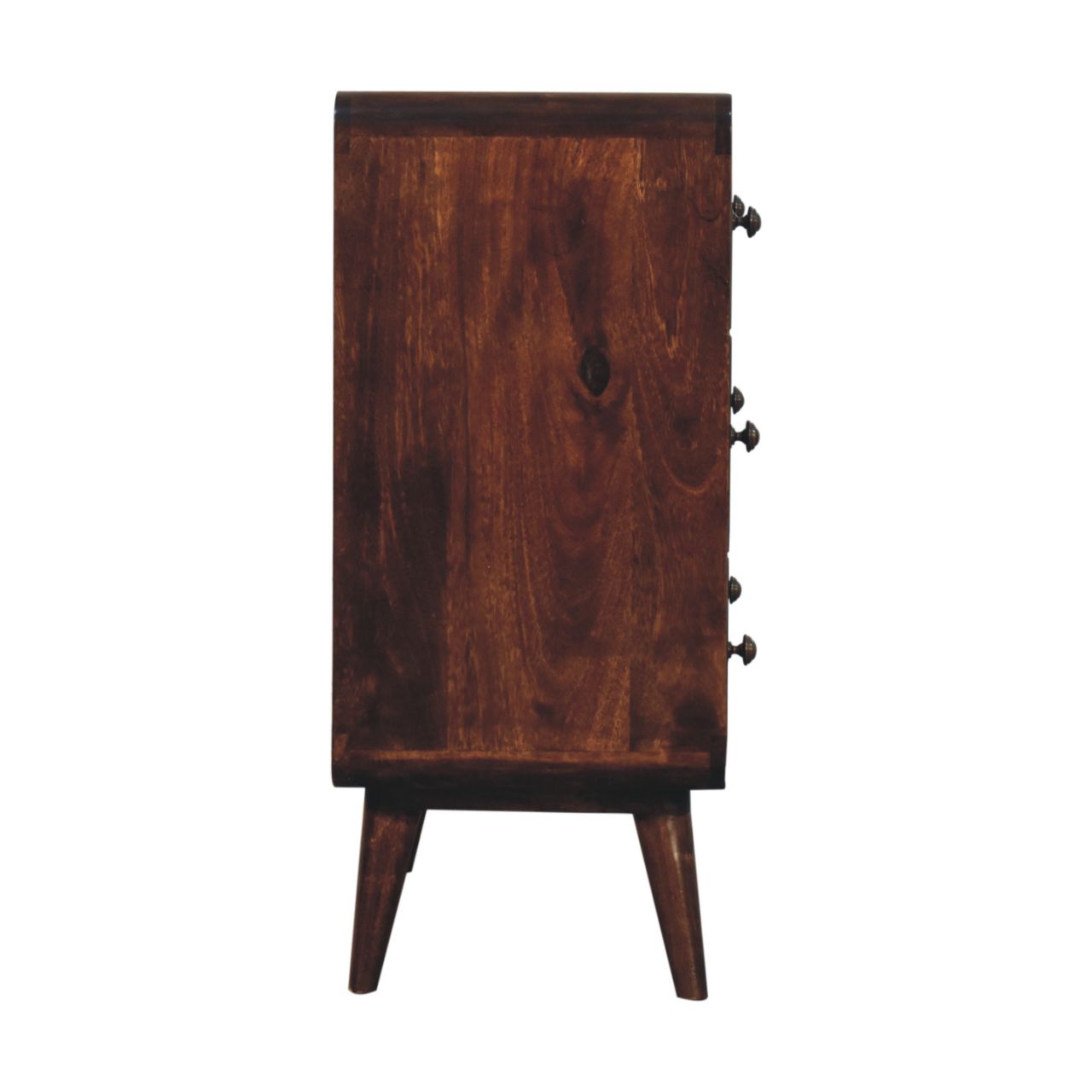 Curved California Walnut Chest