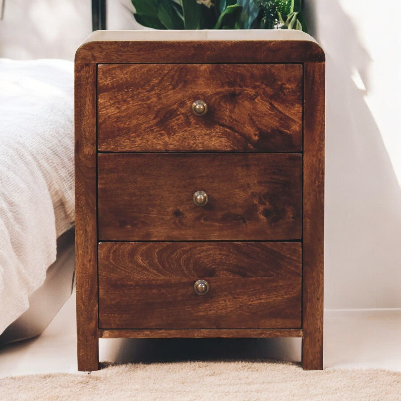 California Walnut Naya Bedside
