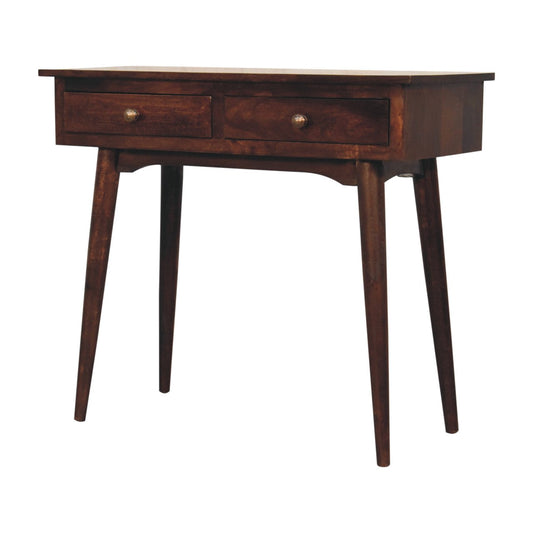 California Walnut Hallway 2-Drawer Console Table