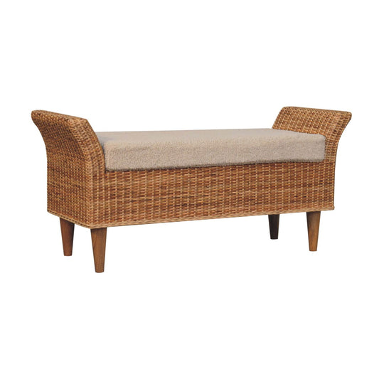 Riviera Woven Bench | Boucle