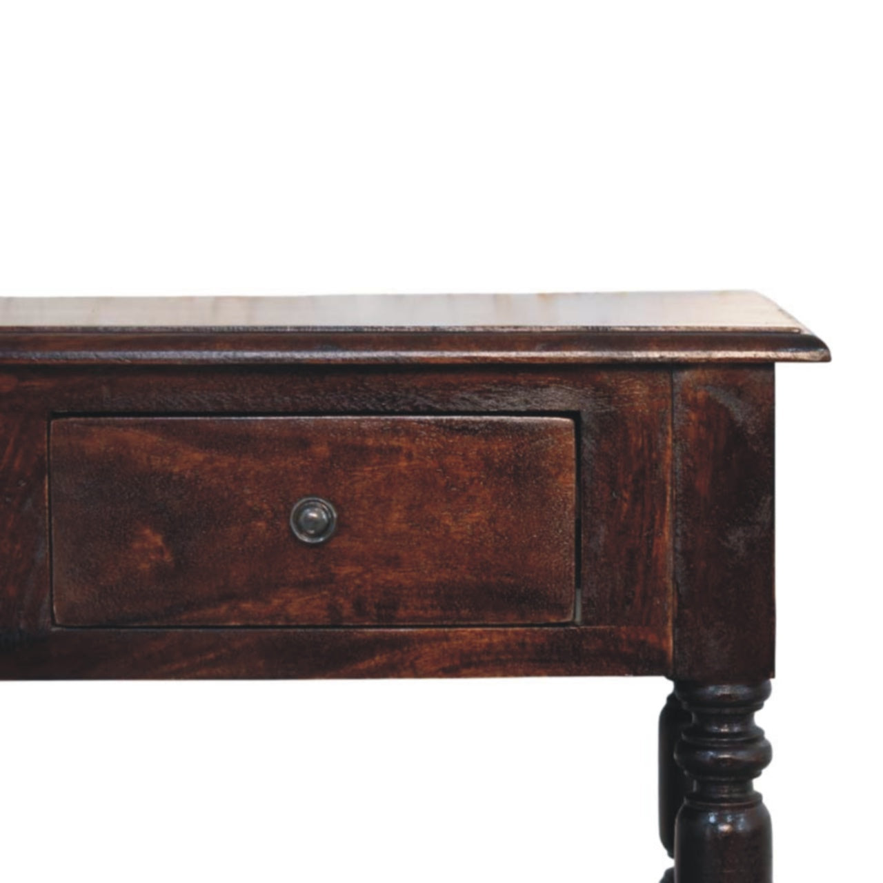 Turned legs Cherry Side Table Accent Piece