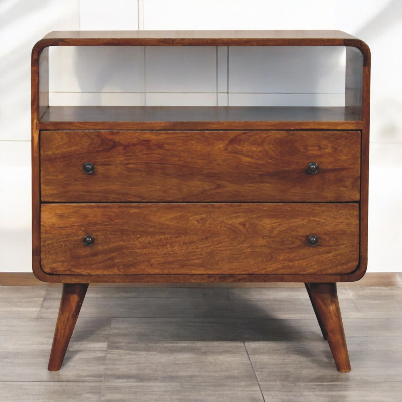 Curved Nordic Charm Chest of Drawers