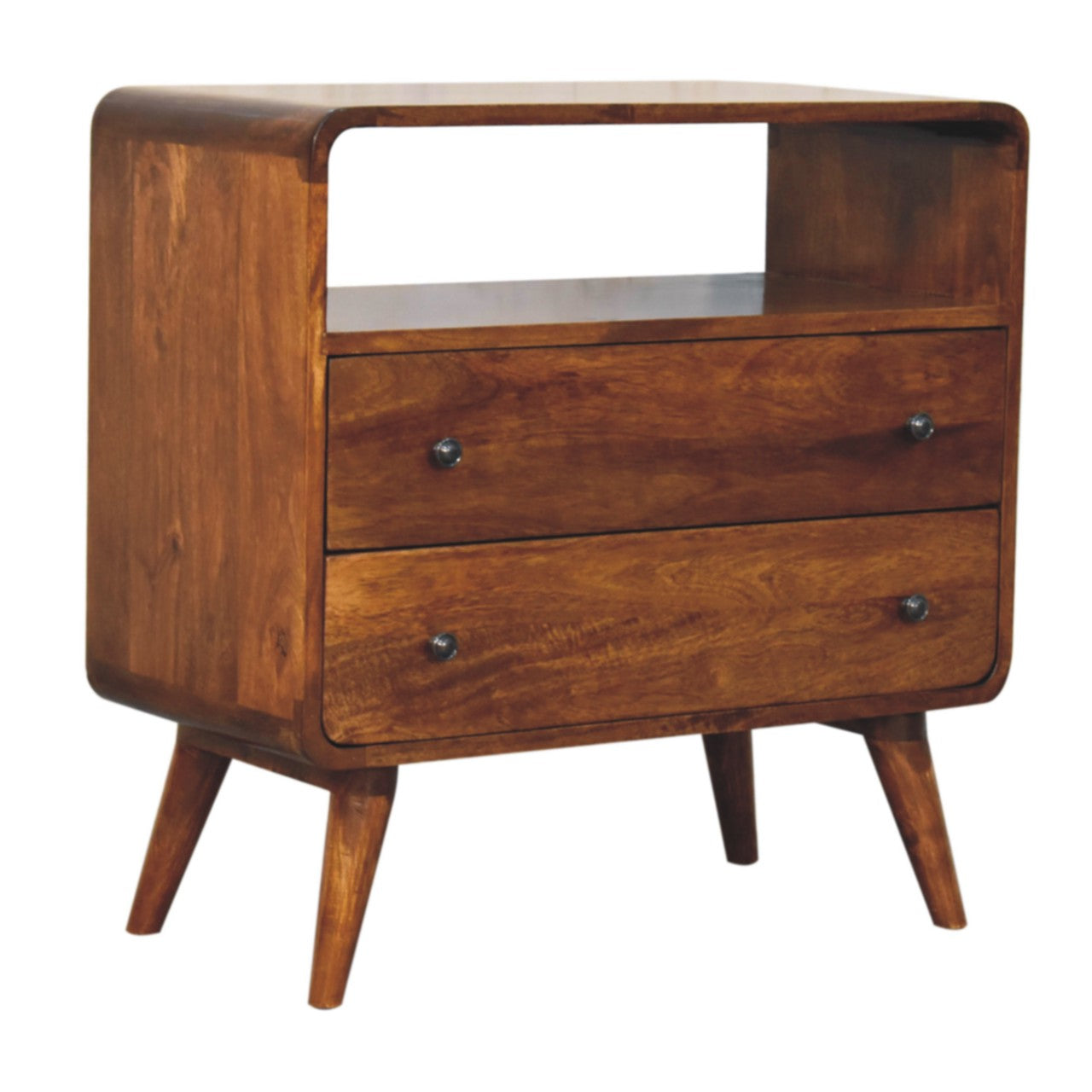 Curved Nordic Charm Chest of Drawers