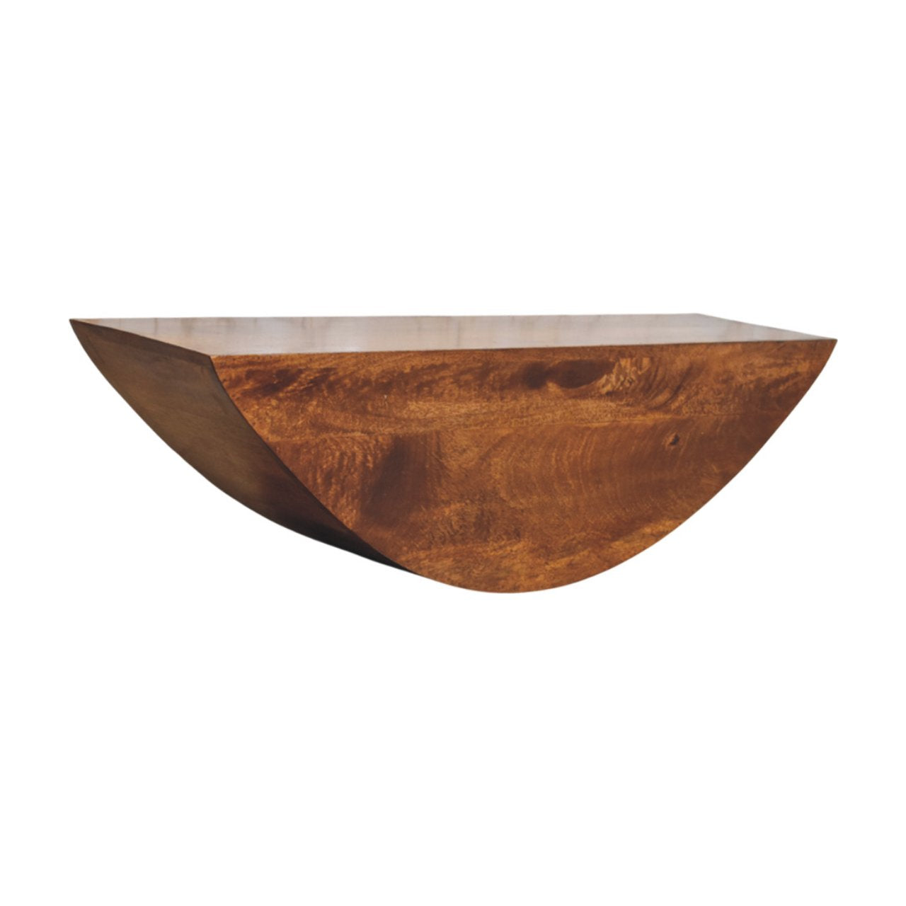 Crescent Floating Wall Shelf Chest of Drawers