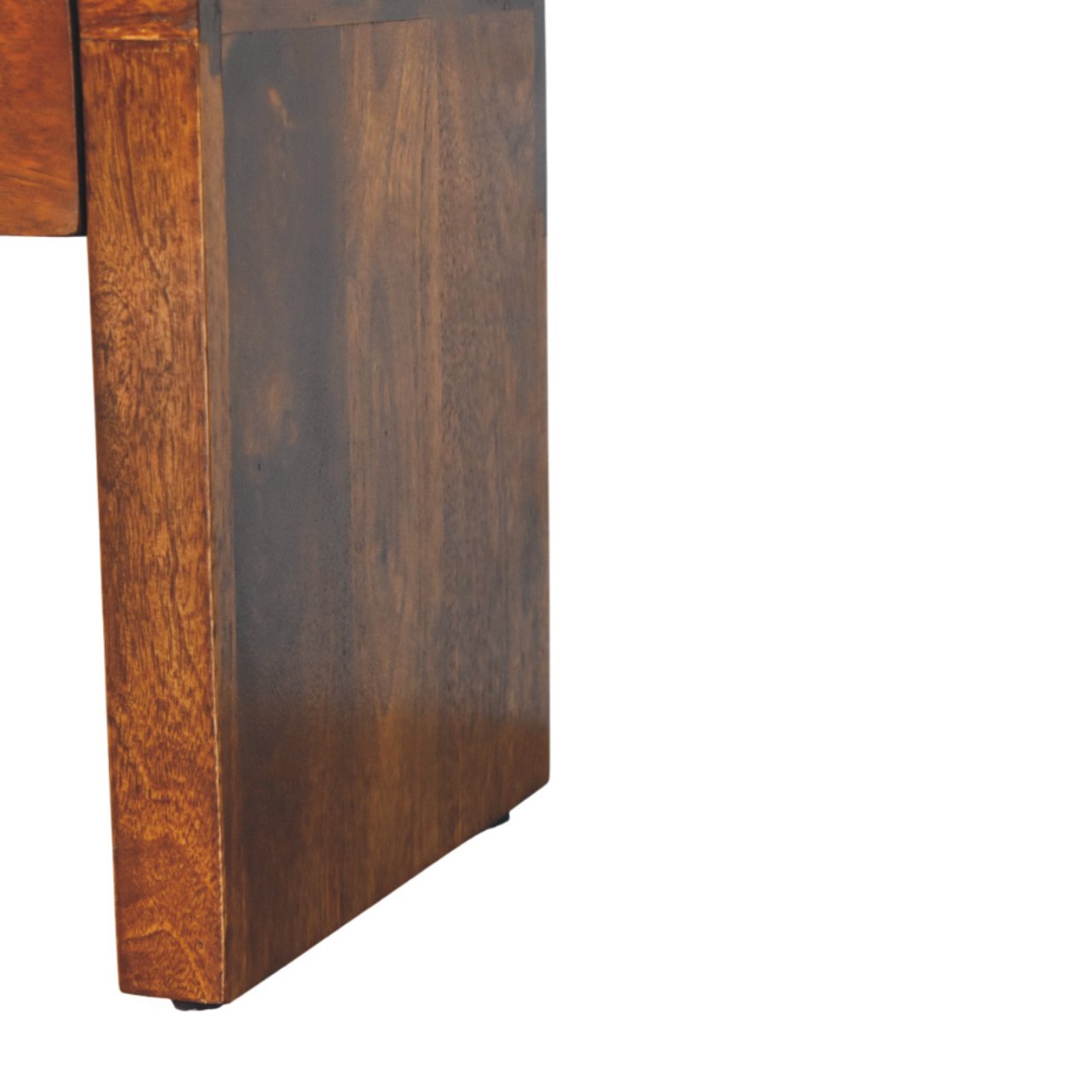 Mini Darcy Chestnut Nightstand with Curved Edges Chest of Drawers