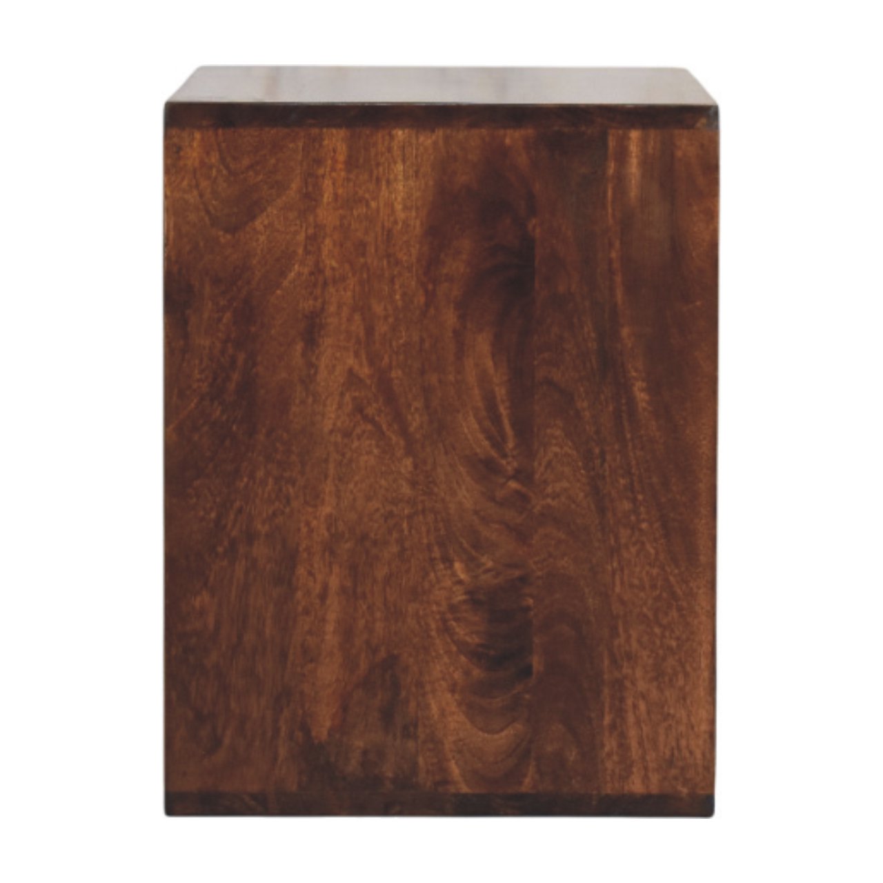 Solis Open California Walnut Side Table Accent Piece