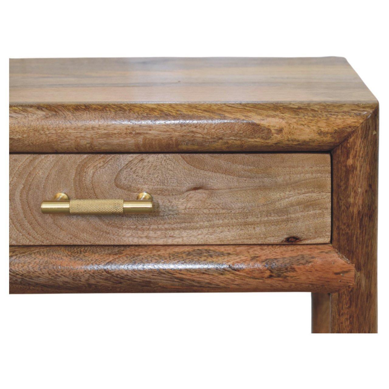 Regency Woven Oak-ish Nightstand with Drawer Accent Piece