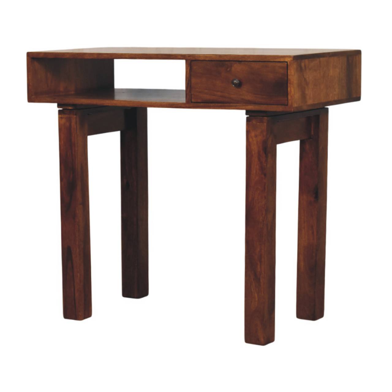Tula 1-Drawer Chestnut Writing Desk