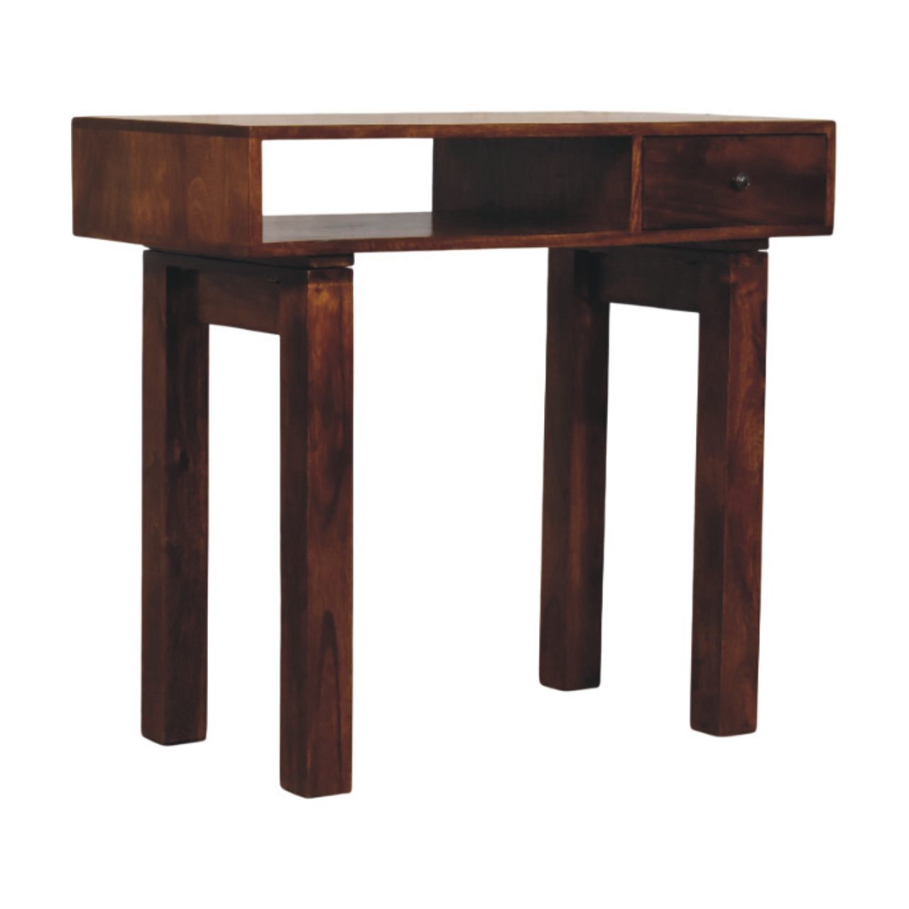 Tula 1-Drawer Chestnut Writing Desk