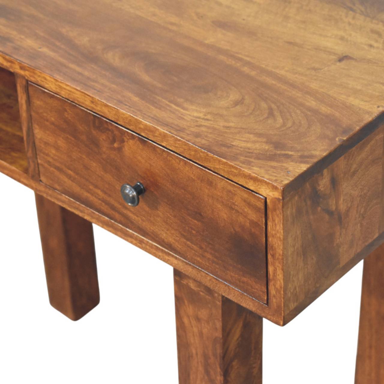 Tula 1-Drawer Chestnut Writing Desk