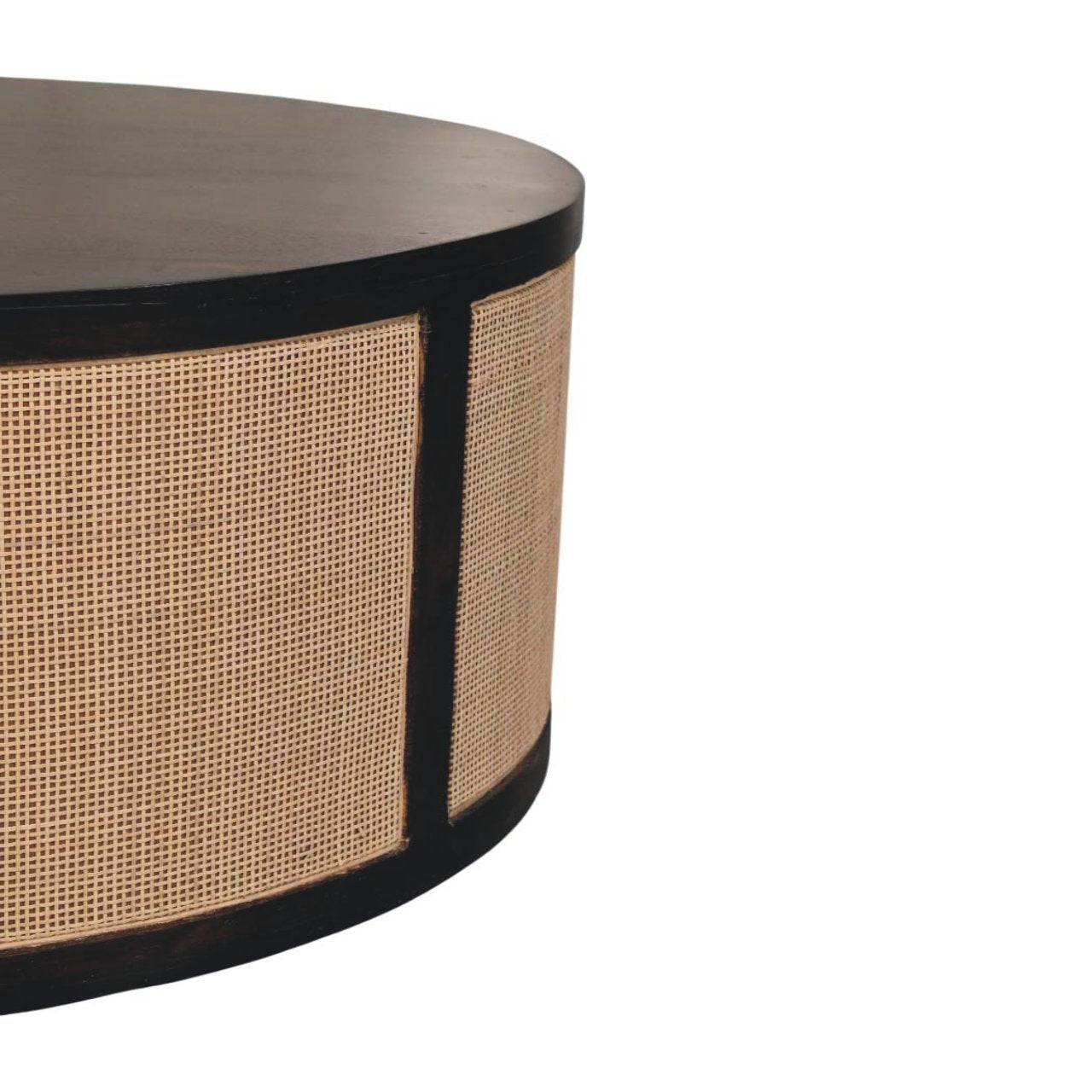 Monaco Round Rattan Centerpiece Storage Bench