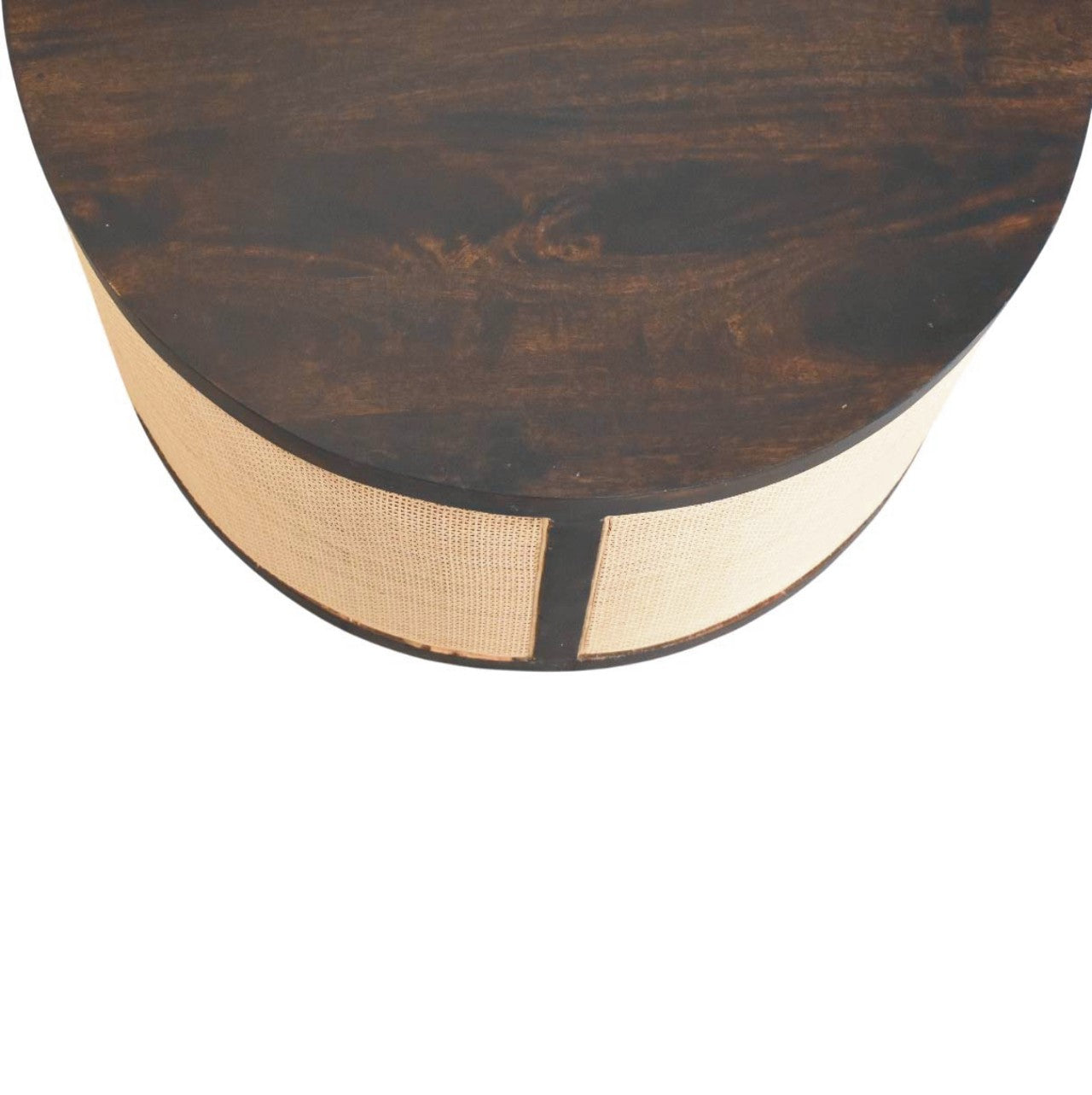 Monaco Round Rattan Centerpiece Storage Bench
