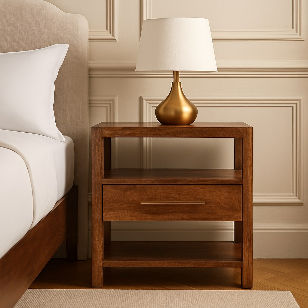 Saffron Rattan Nightstand