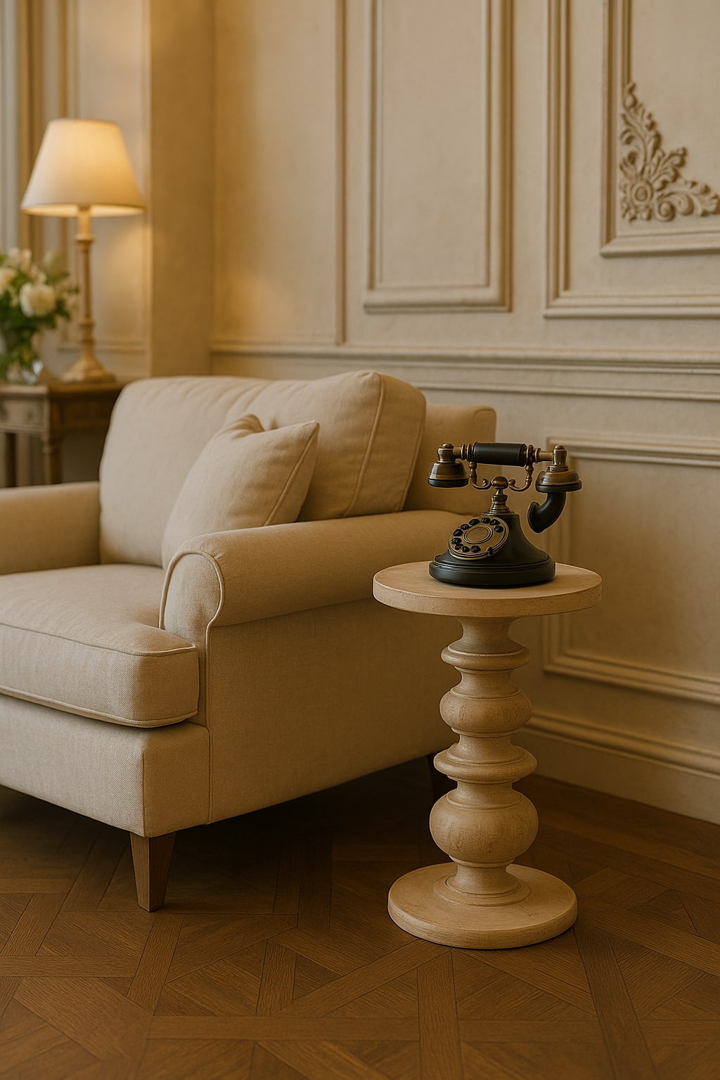The Bellis Marble Accent Table Accent Piece