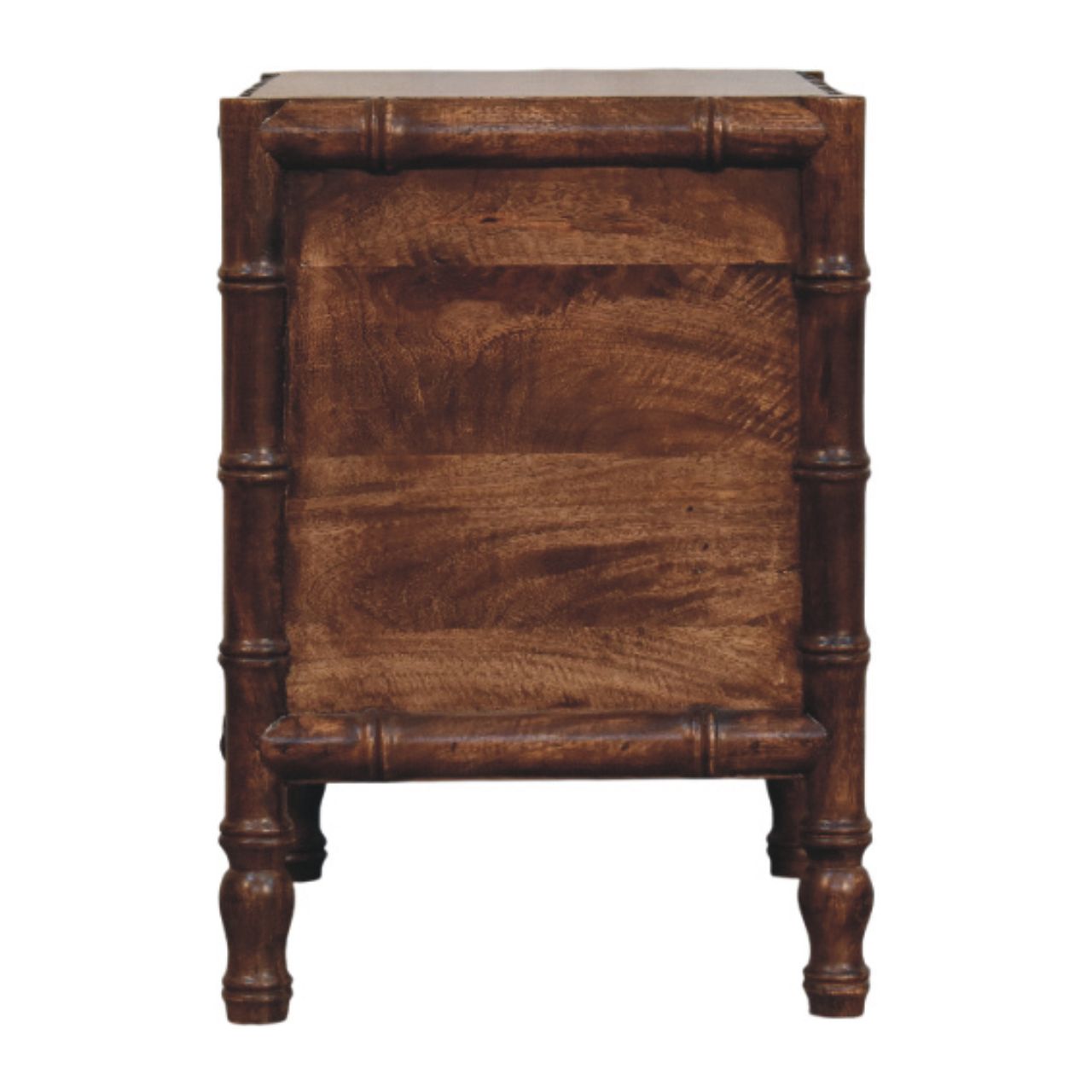 Bamboo Frame Nightstand in Roasted Almond Accent Piece