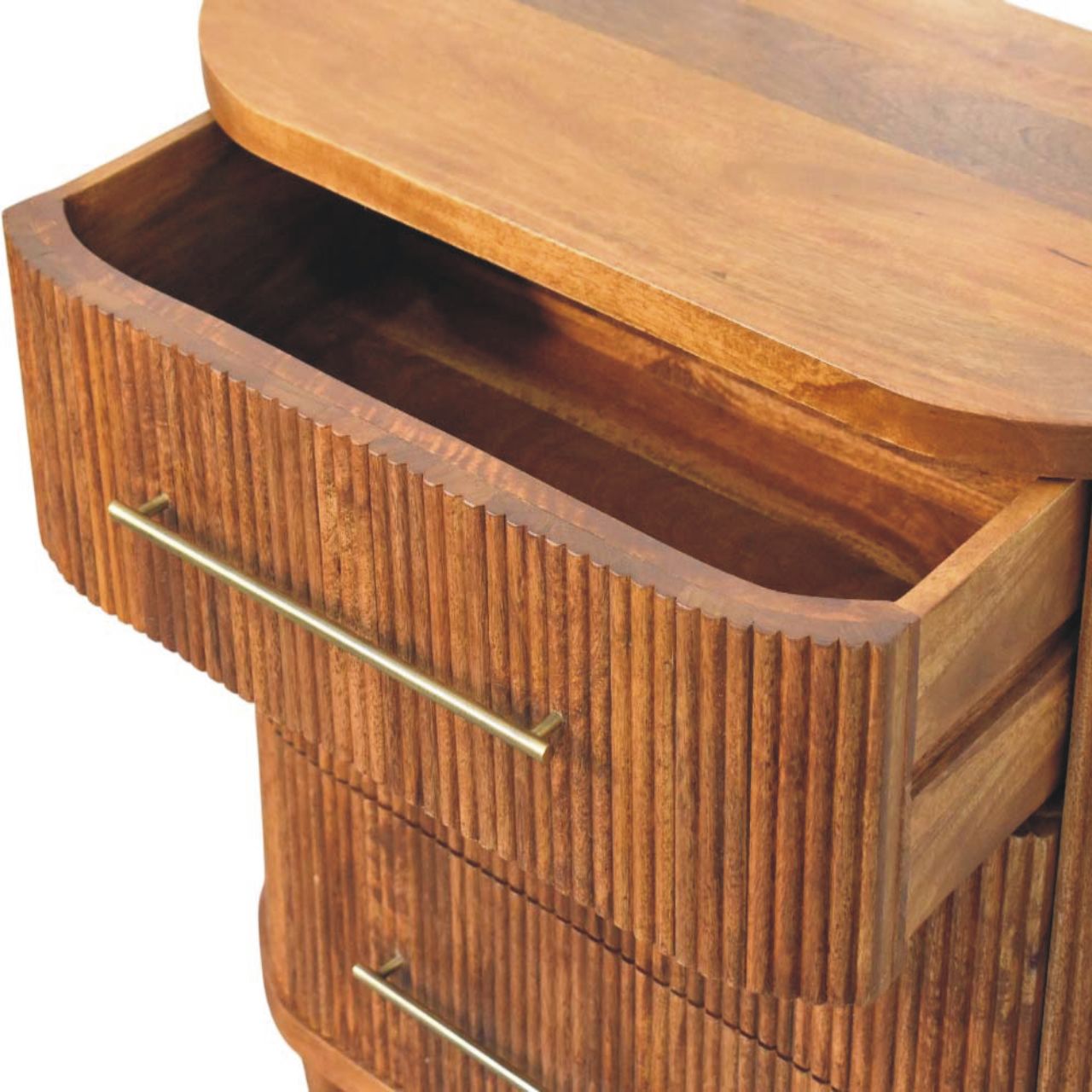 Emerson Ribbed 3-Drawer Chest of Drawers