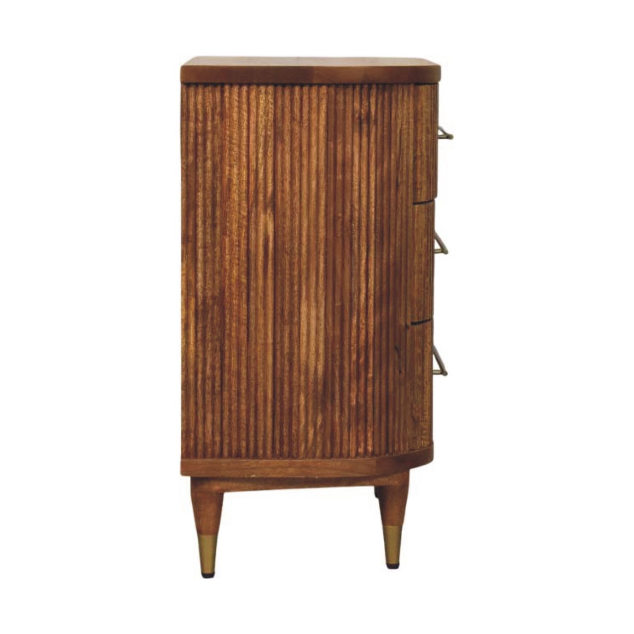 Emerson Ribbed 3-Drawer Chest of Drawers