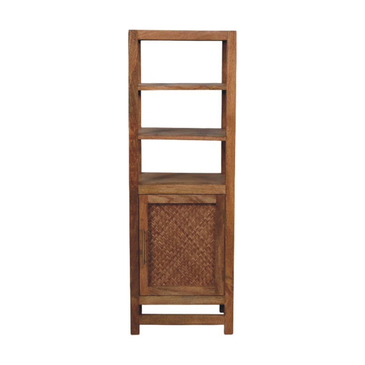 Solid Wood Open Shelf Unit Chest of Drawers