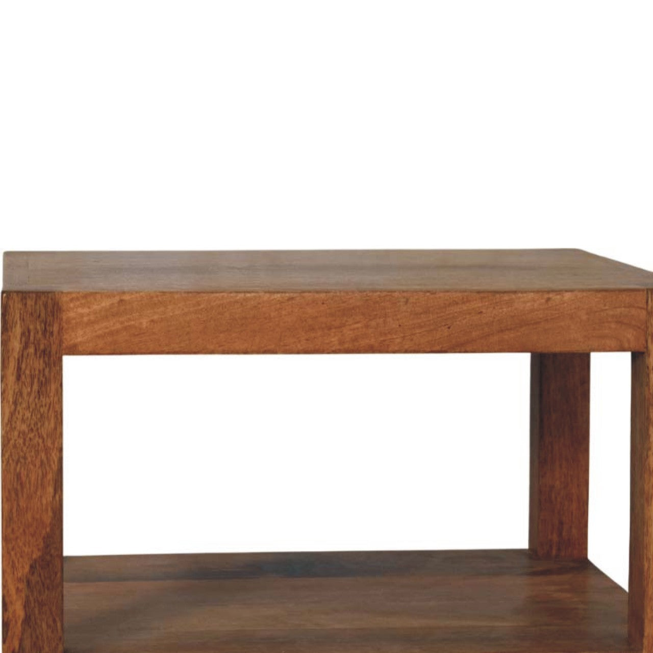 Solid Wood Open Shelf Unit Chest of Drawers