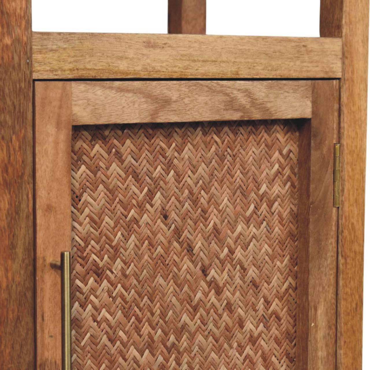 Solid Wood Open Shelf Unit Chest of Drawers