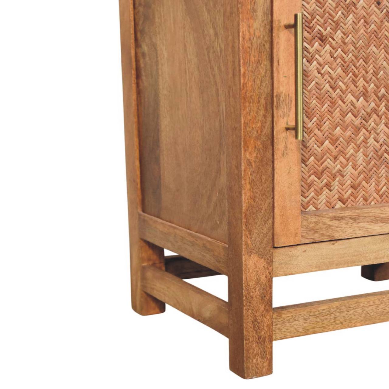 Solid Wood Open Shelf Unit Chest of Drawers