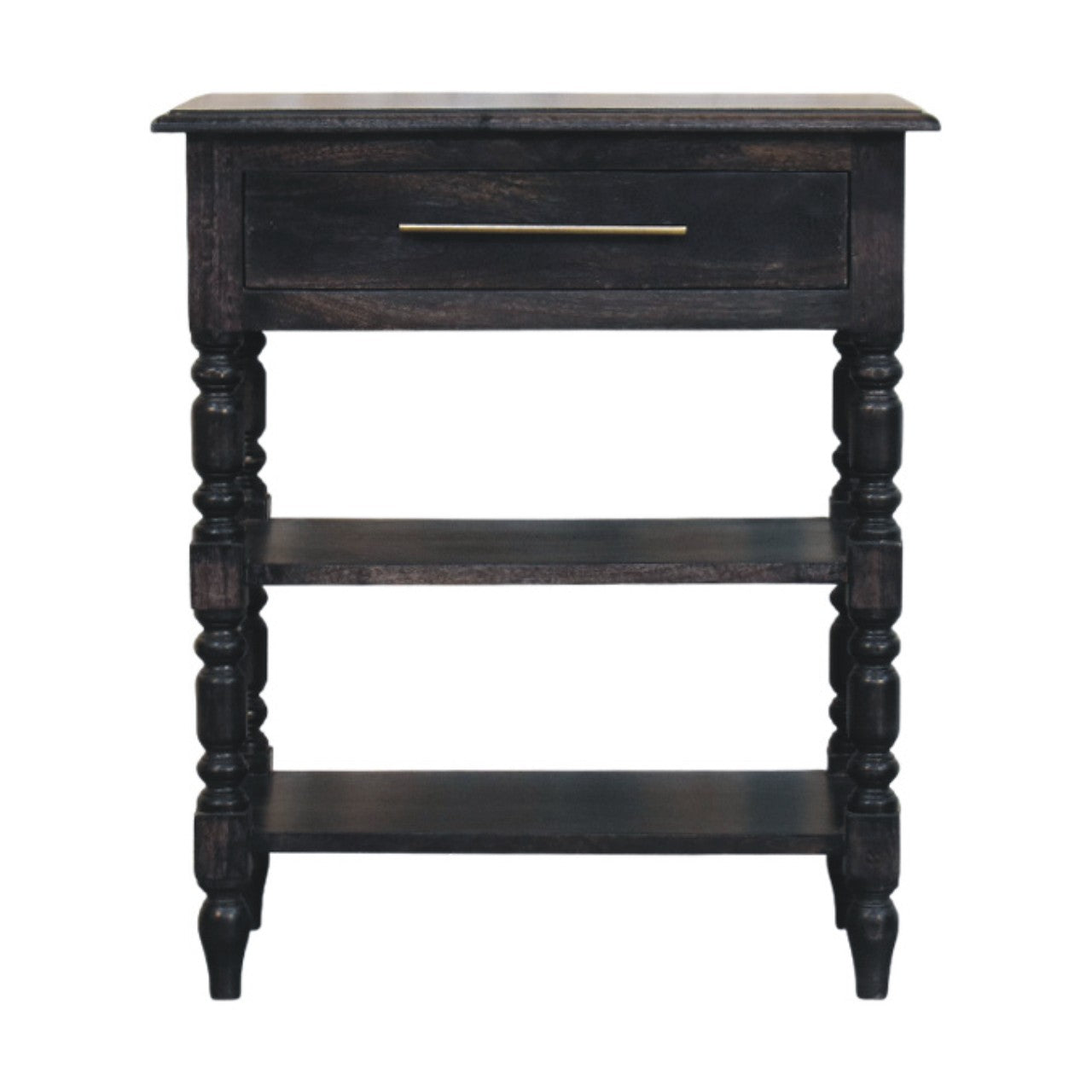 Heritage Turned-Leg Side Table Accent Piece