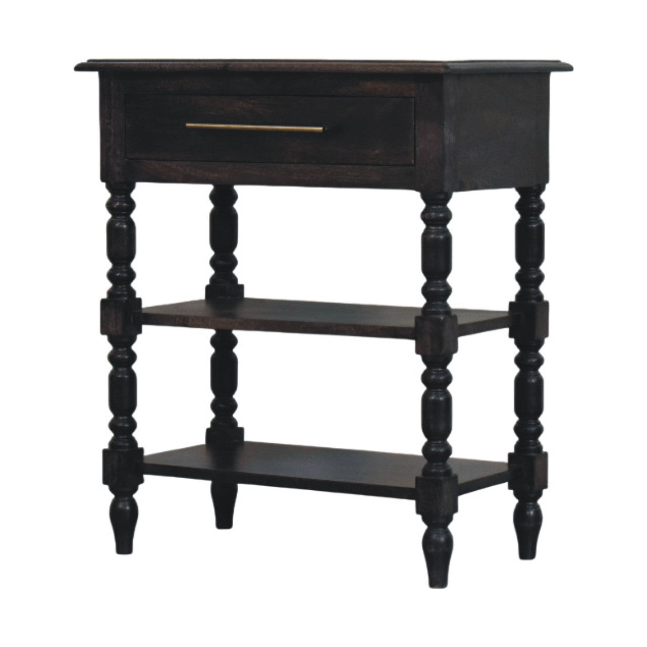 Heritage Turned-Leg Side Table Accent Piece