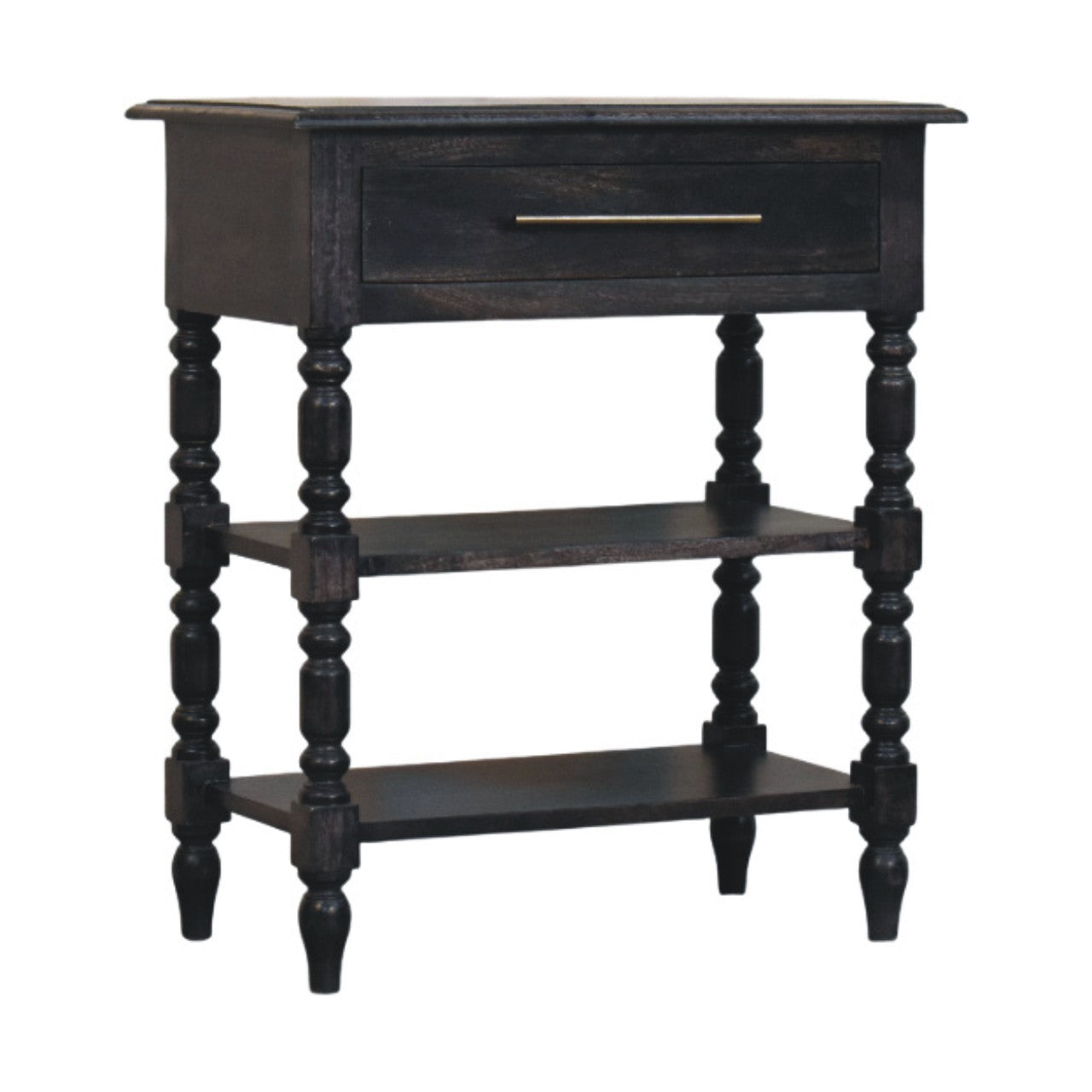 Heritage Turned-Leg Side Table Accent Piece