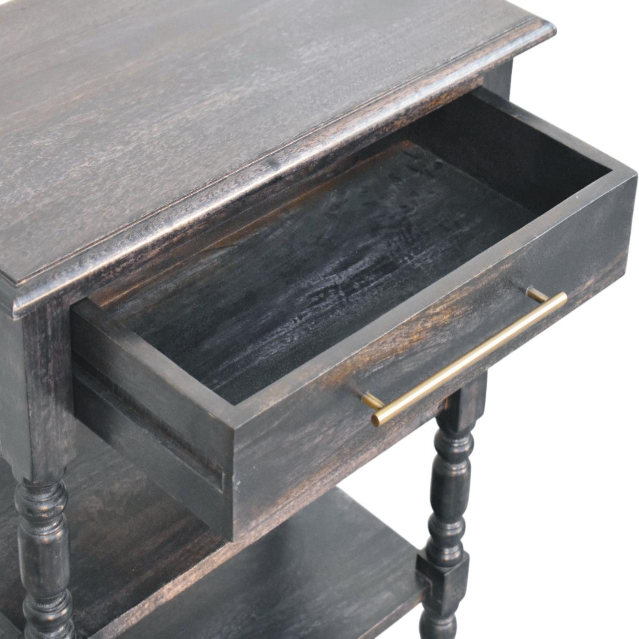 Heritage Turned-Leg Side Table Accent Piece