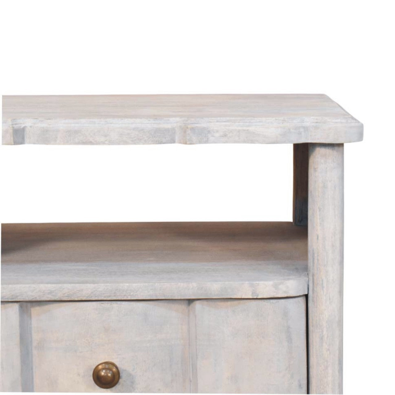 Lume Washed Open-Shelf Bedside
