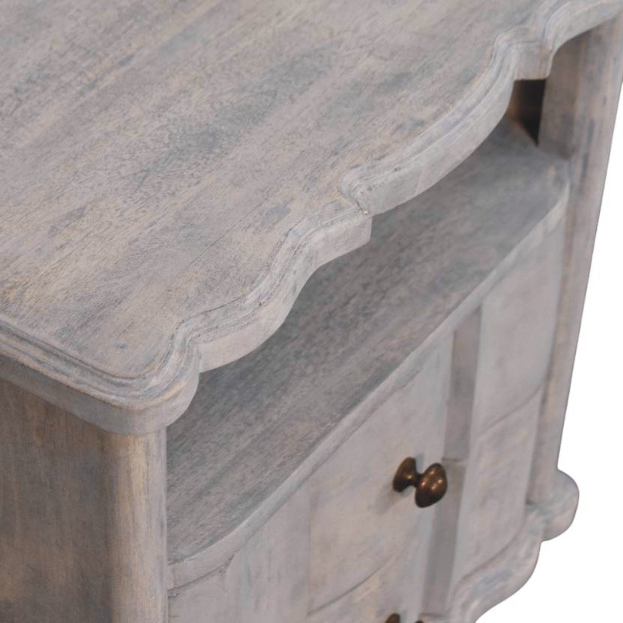 Lume Washed Open-Shelf Bedside