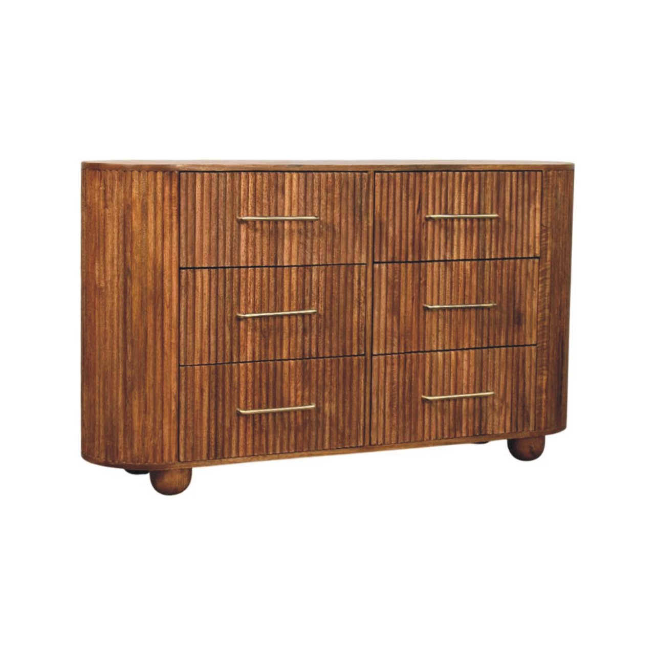 Ridgefront Chest - Amber Oak Chest of Drawers
