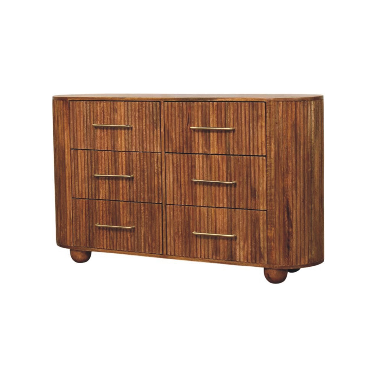 Ridgefront Chest - Amber Oak Chest of Drawers