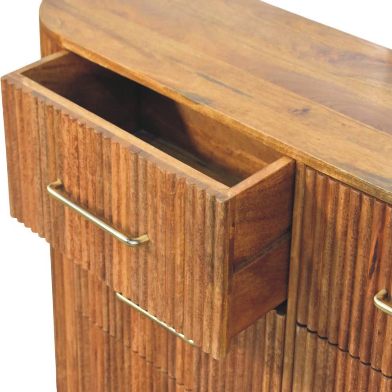 Ridgefront Chest - Amber Oak Chest of Drawers