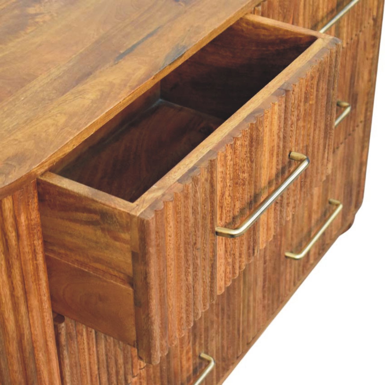 Ridgefront Chest - Amber Oak Chest of Drawers