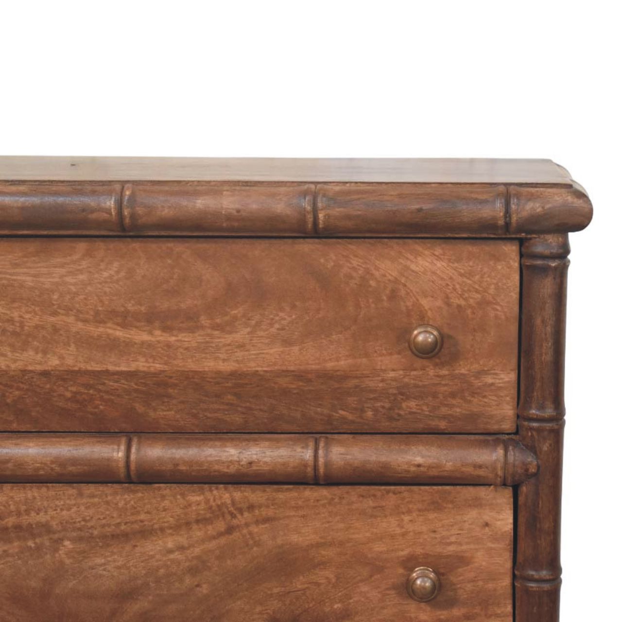 Bamboo Carved 3-Drawer Chest of Drawers