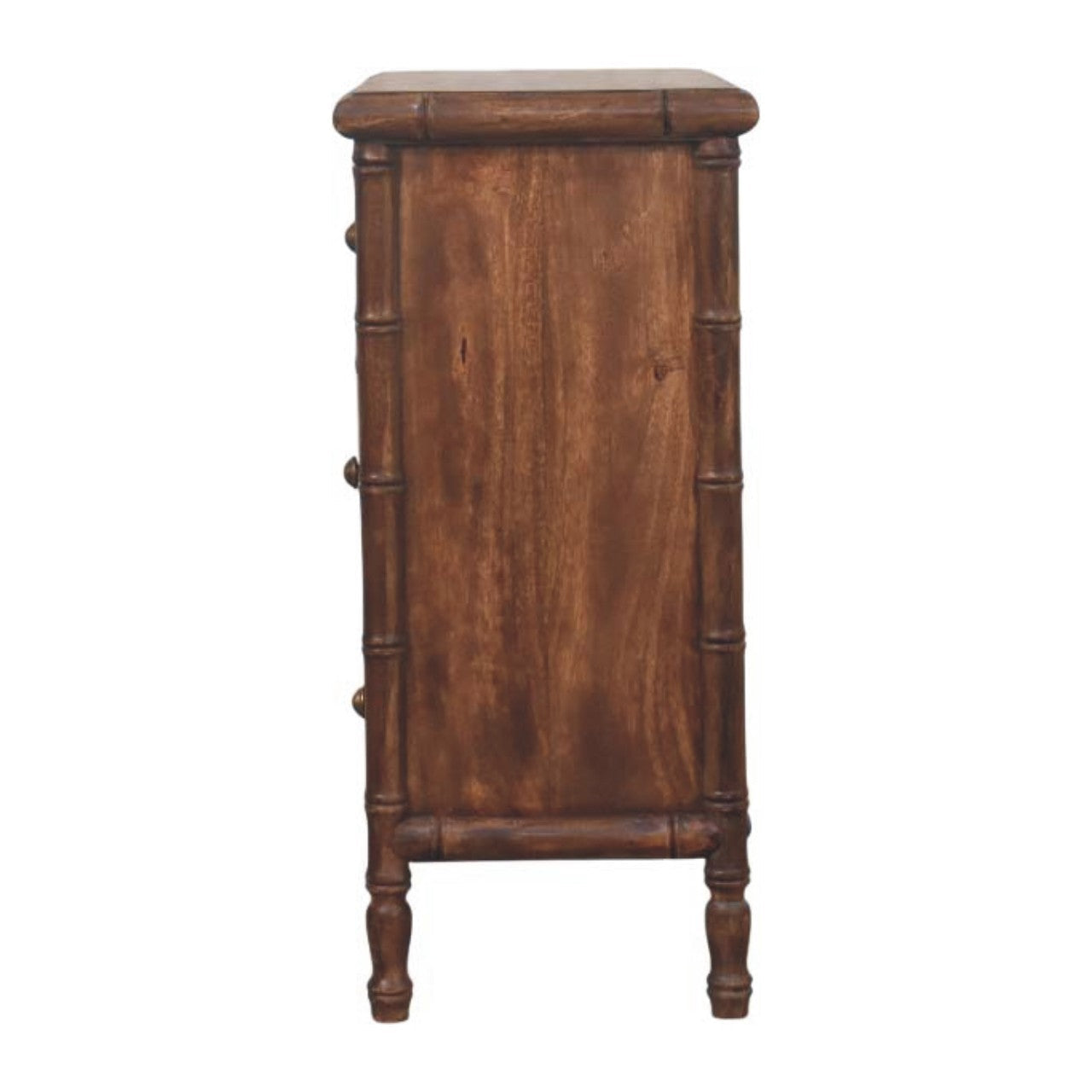 Bamboo Carved 3-Drawer Chest of Drawers
