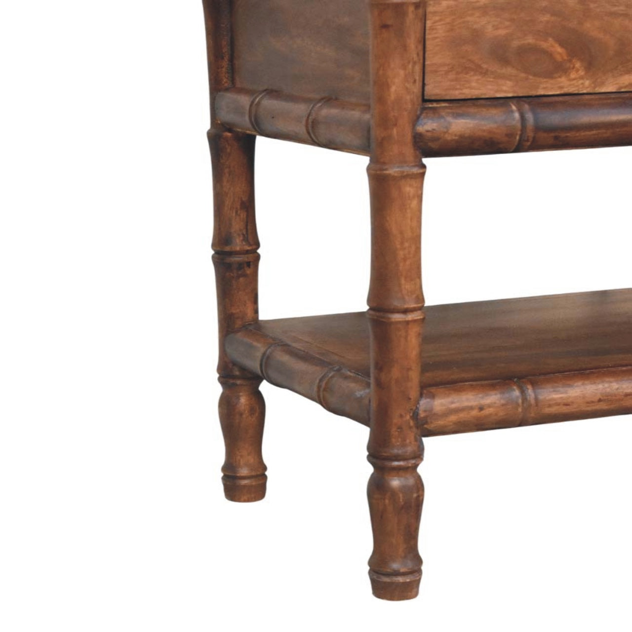 Bamboo Carved Storage Bench