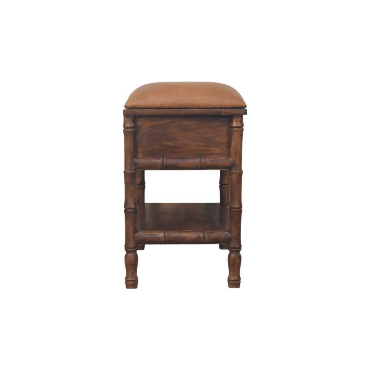 Bamboo Carved Storage Bench