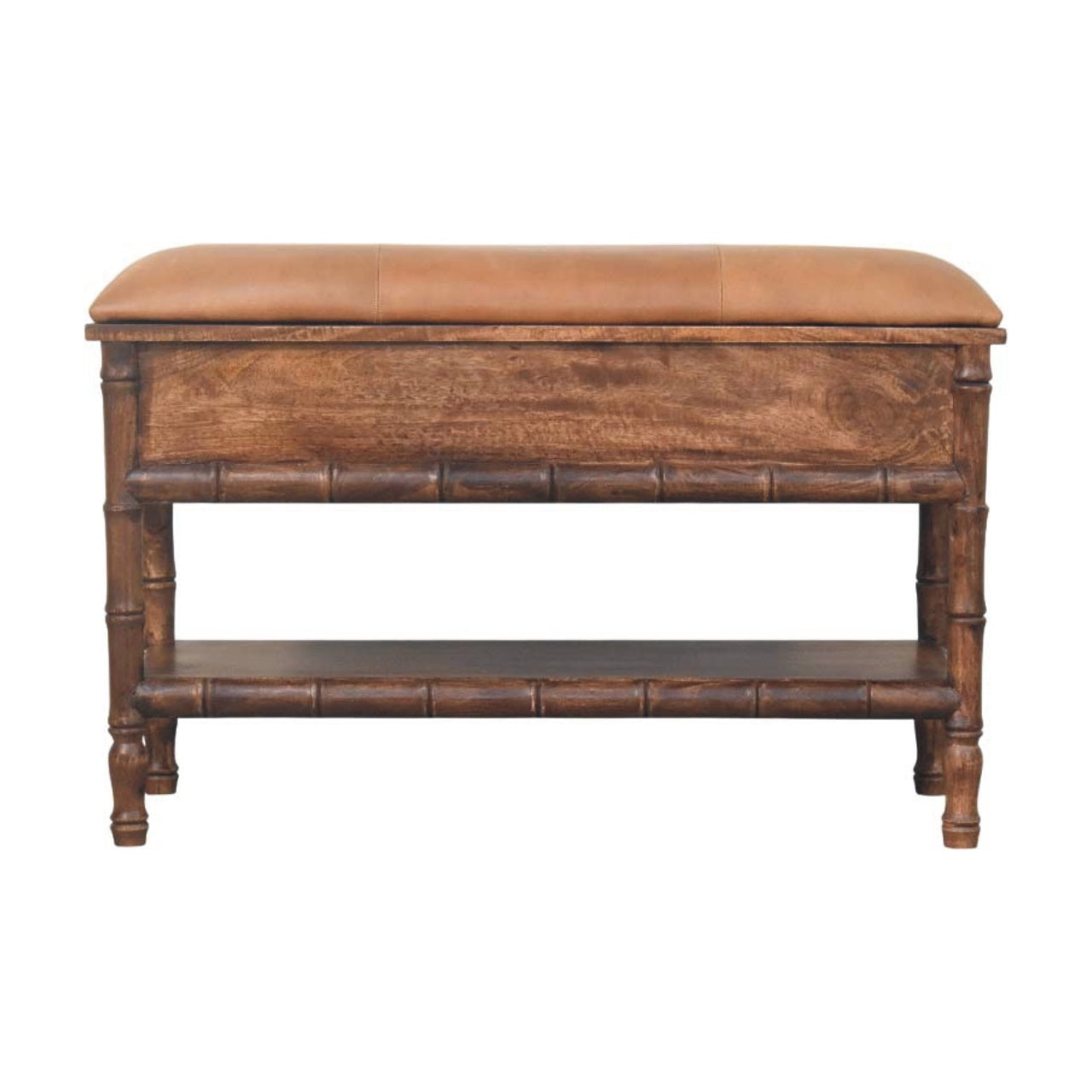 Bamboo Carved Storage Bench