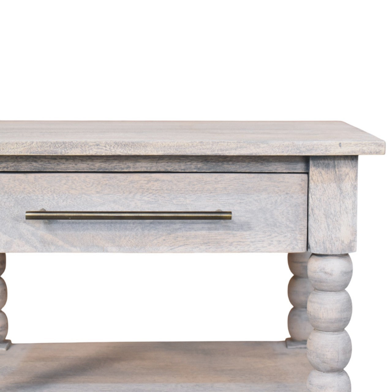 Spindle Acid Wash Side Table