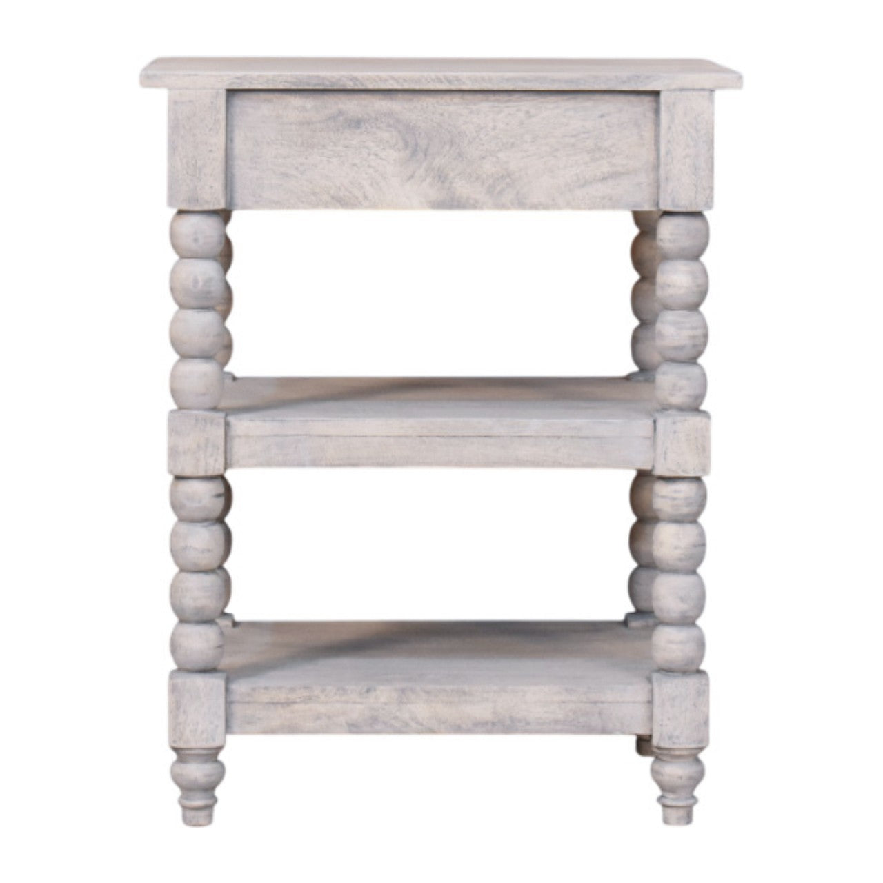Spindle Acid Wash Side Table