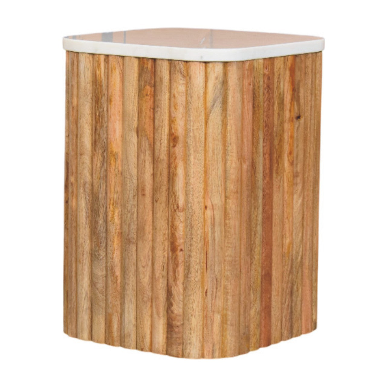 Oakish Marble Side Table Accent Piece
