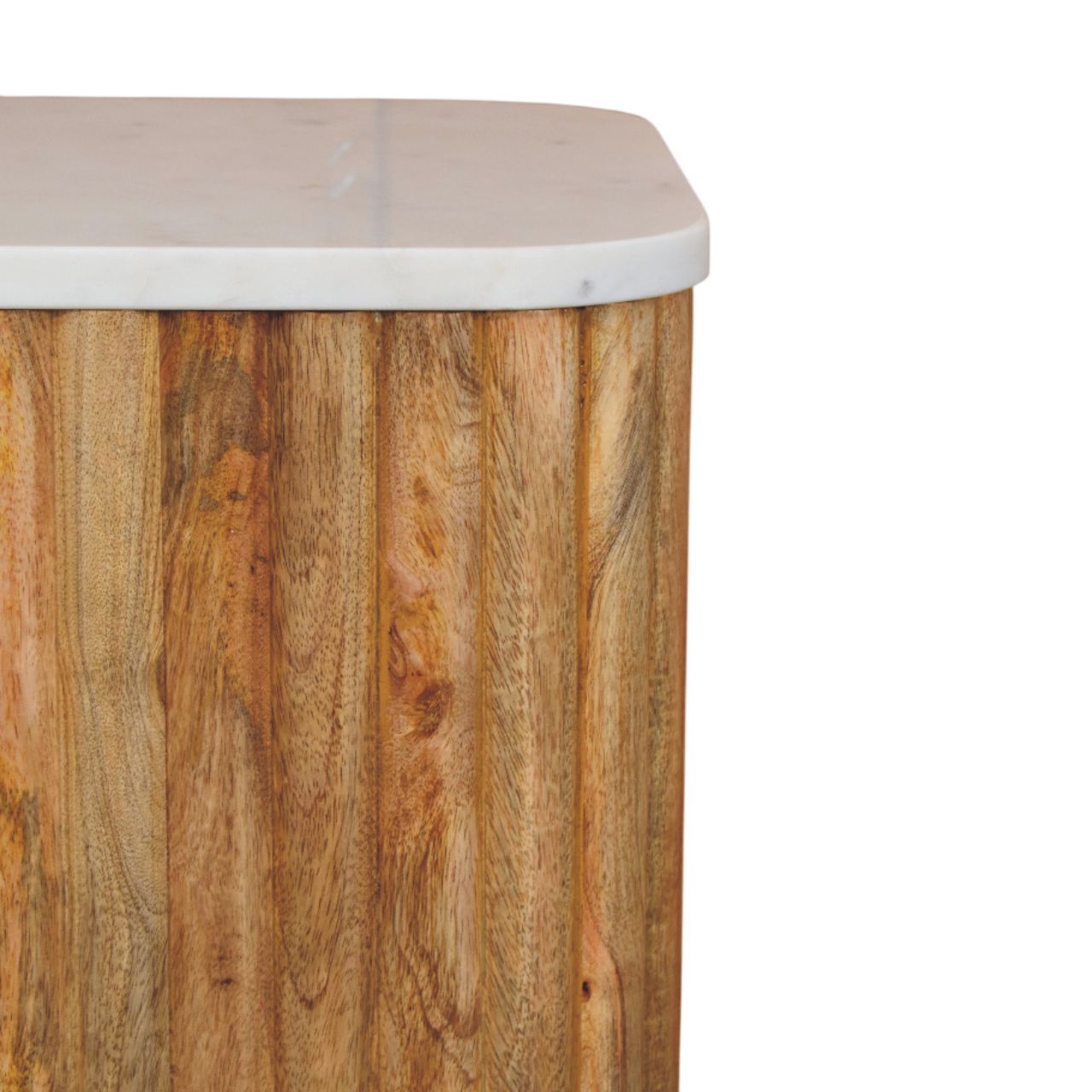 Oakish Marble Side Table Accent Piece