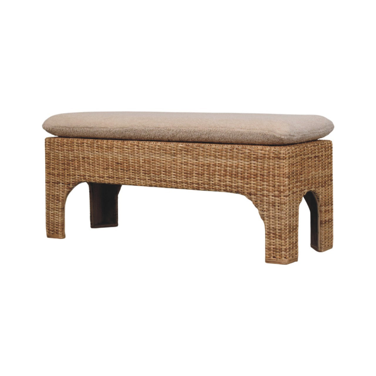 Rattan Harmony Storage Bench