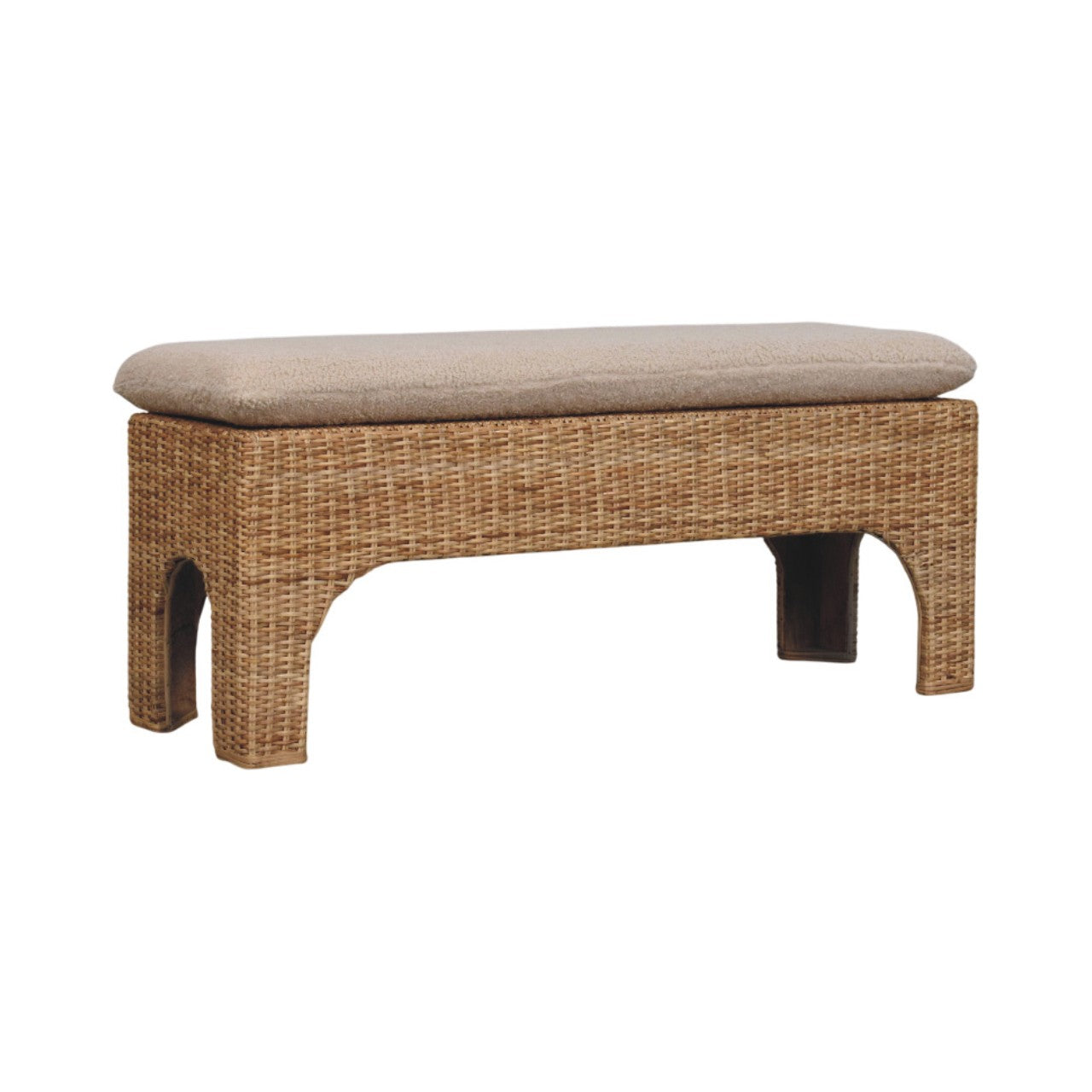 Rattan Harmony Storage Bench