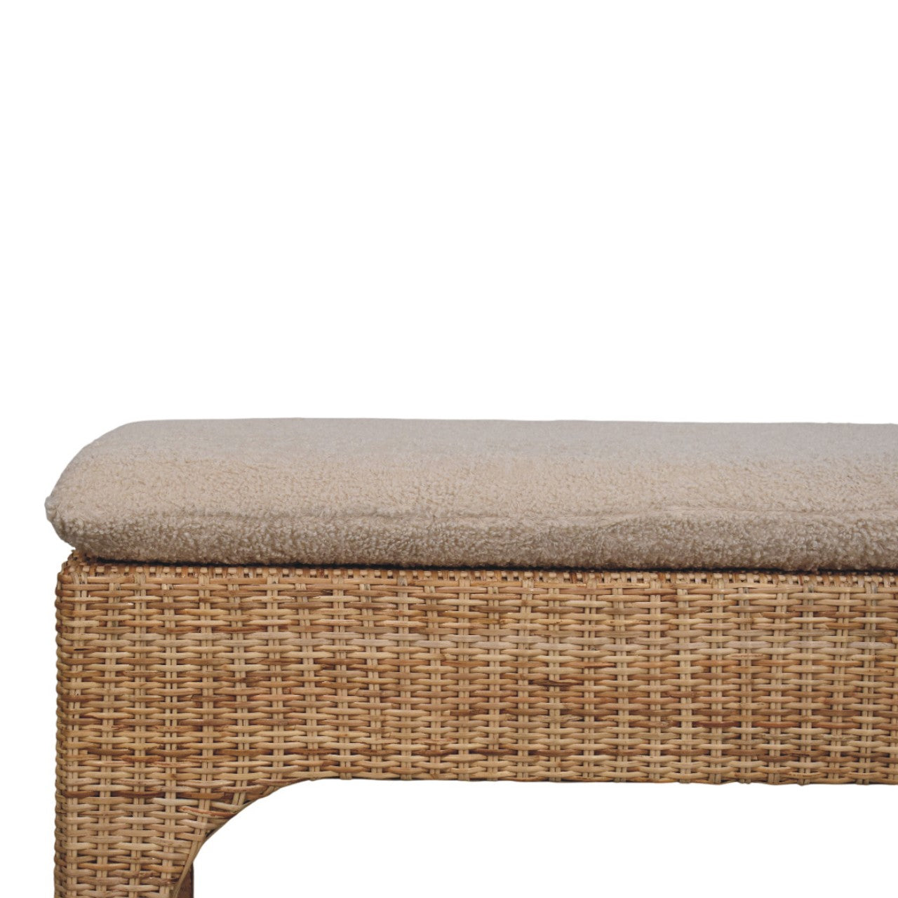 Rattan Harmony Storage Bench