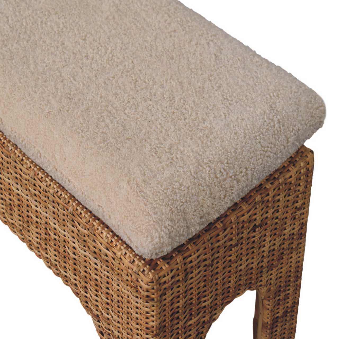 Rattan Harmony Storage Bench